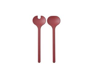 Mepal - Set cubiertos de ensalada Silueta 2 piezas - Aptos para lavavajillas - Cubiertos ensalada - Tenedor y cuchara ensalada - Vivid mauve