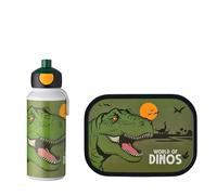 Mepal Set de almuerzo Campus - Fiambrera infantil con botella pop-up, Sin BPA 400+750 ml Dino