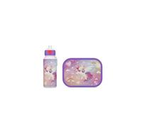 Mepal - Set de Almuerzo Campus - Fiambrera para Niños con Botella Pop-up y Fiambrera - Set de Almuerzo para el Colegio o para Llevar - Sin BPA - 400 + 750 ml - Unicorn Glow