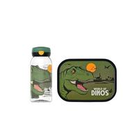 Mepal - Set de Almuerzo Campus - Set para Niños con Botella con Tapón Abatible y Fiambrera - Almuerzo para Llevar al Escuela o para Llevar - Apto para Lavavajillas - 600 + 750 ml - Dino