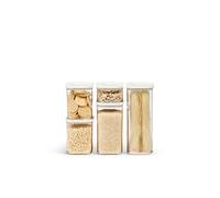 Mepal - Recipientes para Alimentos Modula Juego de 5 Piezas - Tapers para Comida con Tapa - Organizadores de Cocina y Cajas Herméticos - 1x 2000 ml, 1x 1500 ml, 2x 1000 ml y 1x 425 ml - White