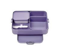 Mepal Take a Break Bento Lunch Box Large, Lunch Box with Bento Box, Prep Box for Sandwiches, Small Snacks & Leftovers, Snack & Lunch, Food Box with Compartiments, 1500 ml, Vivid Lilac