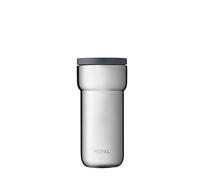 Mepal - Taza Aislante Ellipse - 4 Horas Caliente y 8 Horas Fría - Taza Termica para Llevar - Adecuada como Taza de té y Taza de Café - Se Adapta a Todos los Portavasos - 375 ml - Natural Brushed