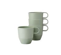 Mepal - Taza Silueta 4 piezas - Taza de té y café - Apta para lavavajillas y microondas - Vajilla - 300 ml - Nordic sage