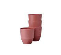 Mepal - Vaso Silueta 4 piezas - Taza de té y café - Apta para lavavajillas y microondas - Vajilla - 200 ml - Vivid mauve