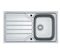 Mepamsa 101.0712.805 - Fregadero Flash 86.50 Reversible Sobre Encimera Mueble de 45Cm Inox