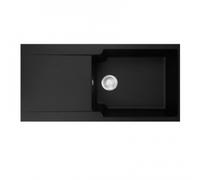 Mepamsa Fregadero Kite 100.50 1 cubeta XL con escurridor sobre encimera 60 cm Negro