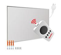 Mephisto Calefacción por infrarrojos para pared o techo, bajo consumo, incluye mando a distancia y termostato, control por aplicación WiFi, 300 - 1200 W, potencia en vatios: 800 W, accesorios: incluye