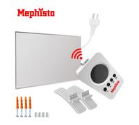 Mephisto Calefacción por infrarrojos para pared o techo, bajo consumo, incluye mando a distancia y termostato, control por aplicación WiFi, 300 - 1200 W, potencia en vatios: 500 W, accesorios: incluye