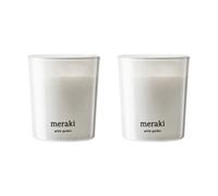 Meraki Velas perfumadas 12 horas Meraki 12. 2-pack White garden