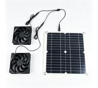 Merautop SJ Ventilador de 12 W Alimentado Por Panel Solar, Extractor de Aire, Ventilador Solar Para Invernadero, Calentador de Gallinero, Extractor de Ventana, Cobertizo