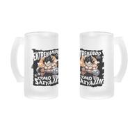 MERCHANDMANIA Jarra cerveza cristal entrenando to go serie anime musculos lucha esmerilada esmerilado 500ml