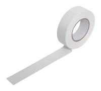 Mercury Cinta Aislante eléctrica de 20 Metros, Fuerte Adhesivo de PVC, Resistente al Agua y ignífugo, Aprobado por BS, Uso Profesional y Bricolaje, Color Blanco