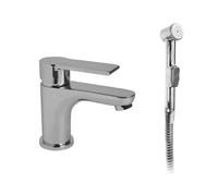 Mereo Dita - Grifo de lavabo con ducha de bidé, cromo CBE10105D