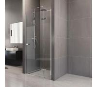Mereo Novea - Puerta de ducha, 800x2000 mm, para montaje en el lado derecho, cromo/vidrio transparente, modelo CK10111ZP