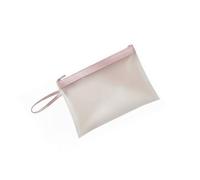 MERIGLARE Carpeta A4 Estuche de Bolsa Portafolios con Cremallera Segura y Acabado Translúcido Fabricada en TPU Impermeable Flexible Adecuada para Oficina, Rosa, A4