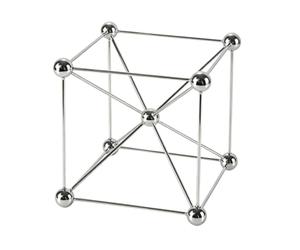 MERIGLARE Escultura Geométrica Acero Peculiar | Estilo Minimalista Contemporáneo, Moderno, Estatuilla, para Salón, Plata