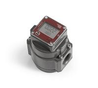 MERIGLARE Medidor de Flujo de Gas Electrónico Digital Caudalímetro Volumétrico Indicador con Pantalla Integrada Ajuste Rápido Carcasa de Instrumentación Sólidas, 32mm