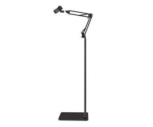 MERIGLARE Soporte Secador de Pelo Soporte Base Poste Abrazadera Estructura Ajustable de Aleación para Montaje Estable y Uso sin Manos Almohadilla Antirrayas en, Negro, 135 Cm