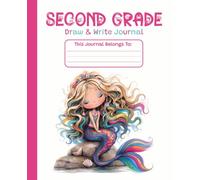 Mermaid Primary Journal: K-2 Draw and Write Composition Notebook: 124 Pages of Dashed Handwriting Lines Practice with Picture Box - The Magical Sparkle Collection (Pink Edition)