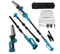 Mermajestic Batería 2 en 1 para motosierra y podadora Makita 18 V