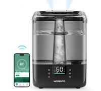 MERONTE Humidificadores inteligentes para recámara, habitación grande, hogar, 6 litros, humidificador de llenado superior con difusor de aceite esencial, aplicación inteligente y control de voz, para