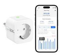 Meross 16A Enchufe Inteligente con Mide el Consumo, WiFi y Bluetooth