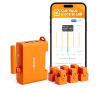 Meross Contador Inteligente Trifásico, Medidor de Energía Inalámbrico y Trifásico Con 6 Canales - Medición del sistema solar fotovoltaico, Hogar e Industrial, Home Assistant, Cloud Gratuito