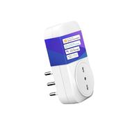 Meross Enchufe inteligente italiano, enchufe inteligente WiFi (Type L), enchufe WiFi, compatible con Apple HomeKit Siri, Alexa, Google Assistant y SmartThings, 16 A, 3840 W, 2,4 GHz, no requiere