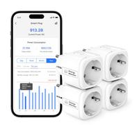 Meross Enchufe Inteligente WiFi con Medición de Consumo y Temporizador, 16A