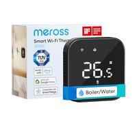 meross Termostato Calefaccion WiFi, Compatible Alexa y Google Home, Control Remoto App, Termostato WiFi para Caldera, Detección Ventana Abierta, Sensor Externo Opcional