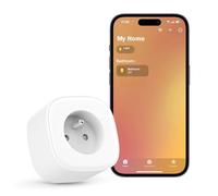 Meross - Toma conectada (tipo E), 16 A, conexión WiFi compatible con Apple HomeKit, Amazon Alexa y Google Home, toma inteligente con control de voz, control remoto y función de tiempo