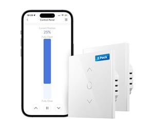 Meross WiFi Blind Switch - Controlador de persianas LED inteligente compatible con Alexa y Google Assistant