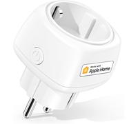 Meross WiFi Smart Socket, enchufe inteligente Mini (Tipo F) 10A, compatible con Apple HomeKit, Alexa, Google Assistant.