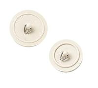 Merriway BH03430 BH03430-Tapón de Lavabo de 35 a 40 mm y tapón de baño de 40 a 45 mm, Color Blanco (Paquete Contiene 1 de Cada, 35-40mm and 40-45mm