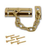 Merriway BH06518 - Cadena de seguridad para puerta (latón pulido, 1 unidad), color dorado