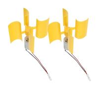 MERRYHAPY 2 Piezas Generador de Viento Vertical Portátil para Aprendizaje Científico Motor Pequeño de Plástico y Cobre, Adecuado para Uso al Aire Libre y Desarrollo de Habilidades