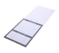 MERRYHAPY Cuaderno Desgarrable para Menú Semanal de Papel Negro, Planificador de Comidas Doméstico Guía Visual Duradera para E Individuos