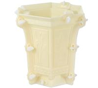 MERRYHAPY Molde Hexagonal Molde Estable y Resistente para Maceta de Plástico Blanco, Seguro y Práctico para Manualidades y Regalos