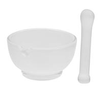 MERRYHAPY Mortero de vidrio y cuenco para molienda, set versátil para laboratorio y cocina, recipiente resistente para mezclar ingredientes