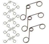MERRYHAPY Resorte de Reemplazo para Cerradura de Puerta 12 Piezas, Muelle de Torsión en Espiral 1.2x8x11.5 Mm, Compatible con Cerraduras de Huella y Pestillos, Ideal para Reparación de