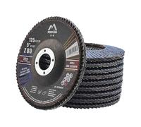Merryland 10 Piezas Grano 80 Disco de Láminas 125 mm Disco Abrasivo