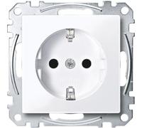 Merten 1563474 - Interruptor, Accesorios Electricos | Con protección táctil, terminales de rosca, sistema M, blanco activo brillante