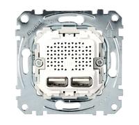 Merten EL ME 43660100 - System M USB Anschluss 2-fach - Netzteil - USB - Toma de corriente