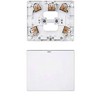 Merten MEG1010-9019 - Caja de conexión para cocina (empotrable, 2 salidas y terminales enchufables, incluye terminales de conexión), color blanco