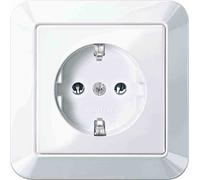 Merten meg2301-1019 schuko-steckdose mit voller abdeckplatte. p