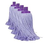 Mery 0545.41 Mikrofaser-Mopp mit Universal-Adapter, 40 x 8 x 11 cm, Lila Fregona de Microfibras Profesional | Cabezal Extragrande | Super Absorbente | Resiste a la lejía, 26,5 cm (Paquete de 4)