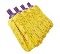 Mery | Fregona de Tiras | Tiras Súper Resistentes | Multi Superficies | No Deja Rastro | Viscosa | Amarillo | Medidas: 23 cm (Paquete de 4)