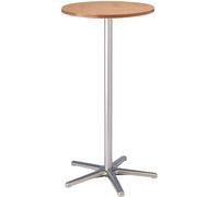 Mesa alta, Ø 600 mm MAUL, 1100 mm de altura, armazón plateado
