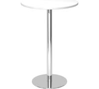 Mesa alta, Ø 800 mm 1116 mm de altura, armazón cromado